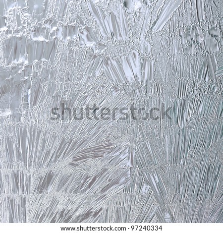 Ice flower frosting on a window.\
See my portfolio for more