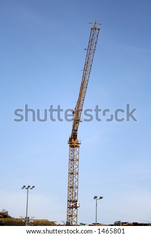 construction cranes in operation in downtown kuwait