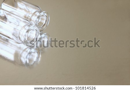empty medical bottles