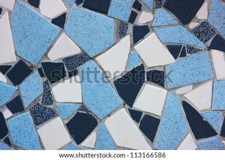 mosaic wall decorative ornament from ceramic broken tile
