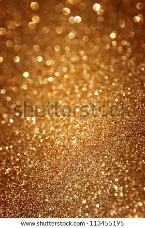 Abstract Gold Background With Copy Space