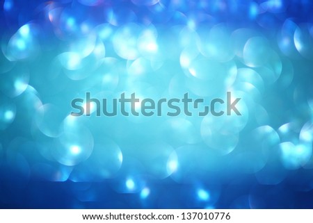 Blue lights background . abstract defocused lights. blue bokeh lights.