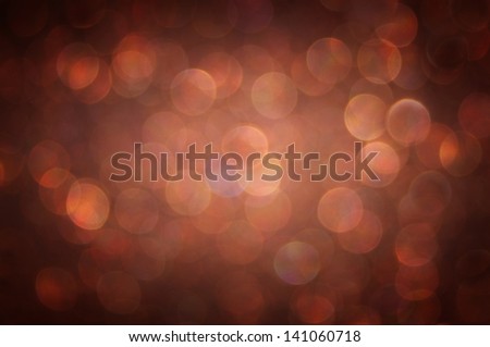 brown background. Elegant abstract background with bokeh defocused lights