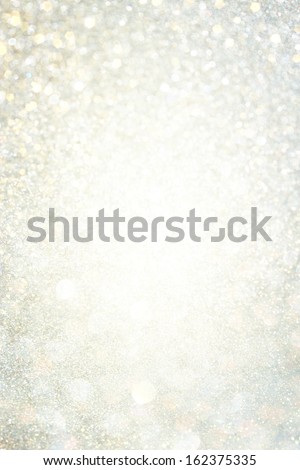 White And Grey Bokeh Lights. Defocused Background