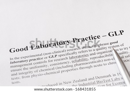 good laboratory practice or GLP  refers to a quality system of management controls for research laboratories