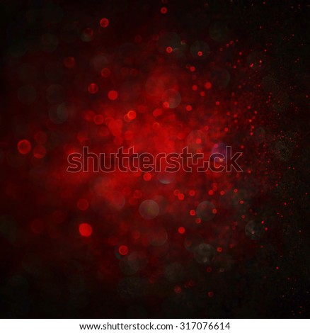 abstract background of red and gold glitter bokeh lights, defocused