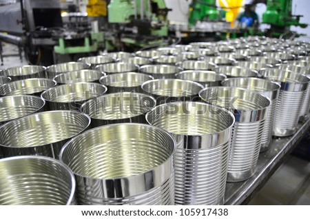 Aluminum Cans in factory warehouse