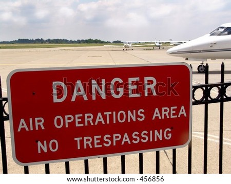 Danger - Air Operations Sign
