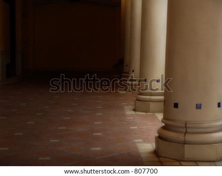 columns in shadow - tile