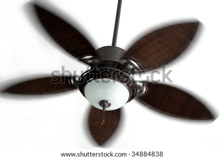 rattan ceiling fan