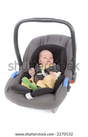 Newborn  Seats on Newborn  3 Weeks Old  Boy In The Child Car Seat Stock Photo 2270532