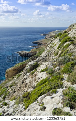 Southern coast of the Maltese islands