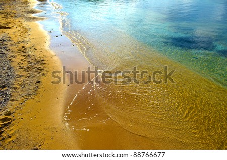 Orange sands in Gnejna Bay - Malta