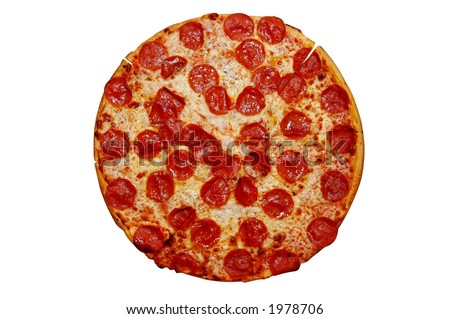 pepperoni pizza clip art. stock photo : Whole Pepperoni