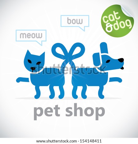 Pet Shop Illustration Sign Symbol Button Badge Icon Logo for Family Baby Children Teenager People Pet Shop Illustration Sign Symbol Button Badge Icon Logo for Family Baby Children Teenager People