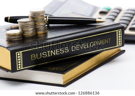 Book of business development on business desk