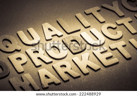 Product topic as factor of marketing in wood letters