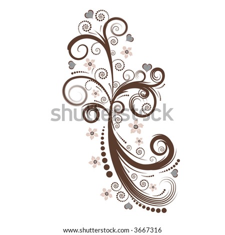Flower Background Hand Drawn Henna Mehndi Tattoo Floral Designs
