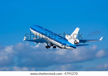airplane on takeoff