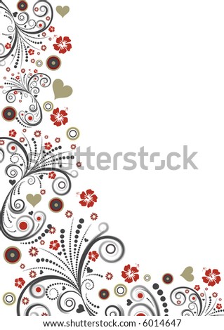 flower border design. Flower border design