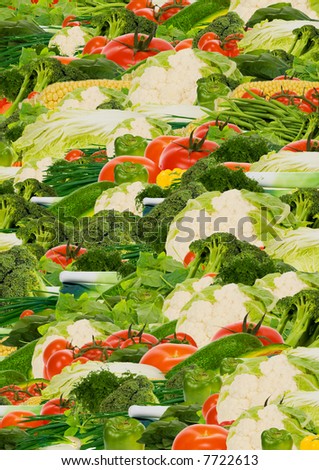 abstract colorful fresh vegetable background
