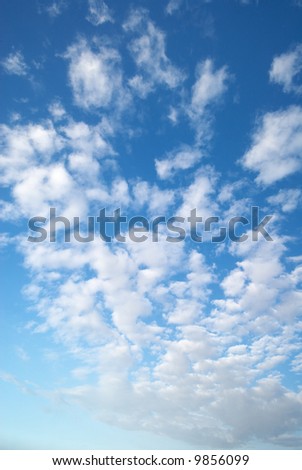 blue sky and beautiful fluffy white clouds, perfect replacement for boring skies