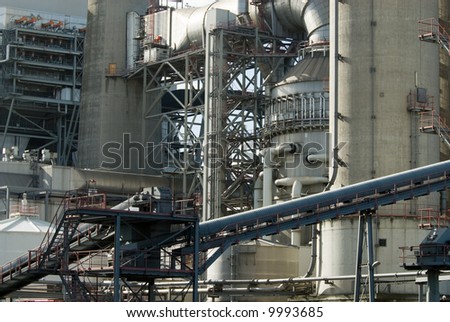 close-up of a power plant