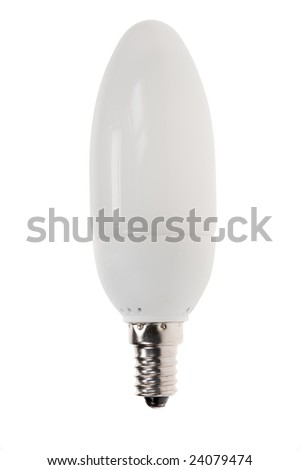 Compact fluorescent lamp (CFL), isolated on a white background