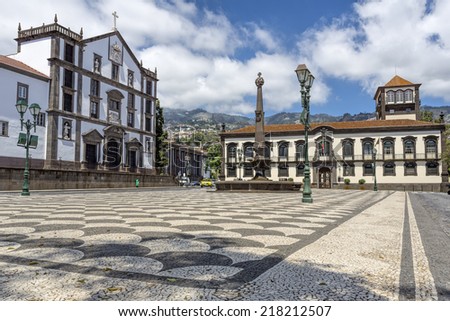 Historic town hall in Funchal, Madeira