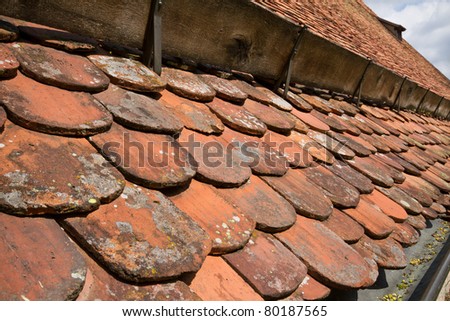 Old tiled roof