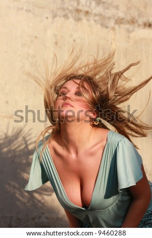 woman shaking her head