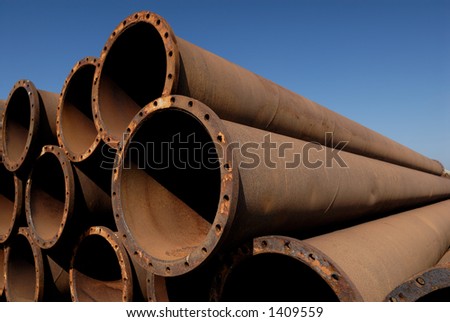 Rusty tubes.