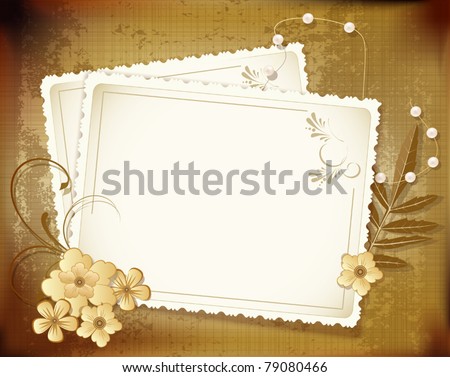 stock vector vector grunge vintage background with a greeting card 