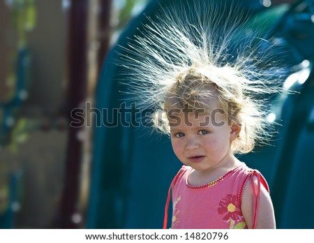 Crazy Hair Clipart. with Crazy Hair (Backlit
