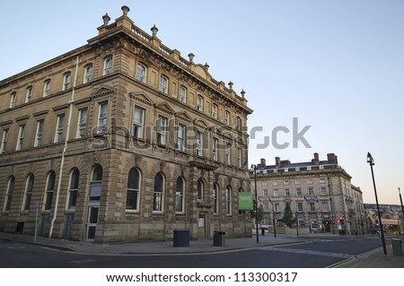 Victorian Italianate-style office building, Huddersfield, West Yorkshire,UK