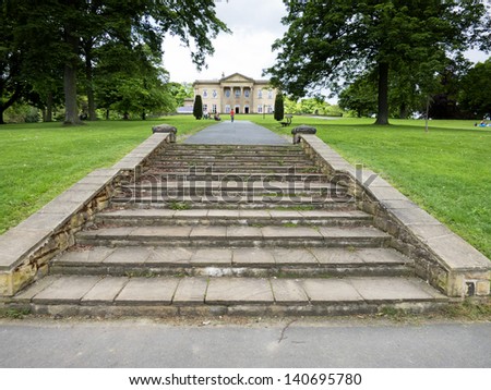 Steps to the Mansion, Roundhay Park, Leeds, Yorkshire, UK