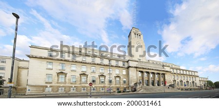 LEEDS, UK - June 2014: Parkinson building, Leeds University, West Yorkshire, England, UK, 21 June 2014. The University of Leeds is a British Redbrick university and part of the Russell Group