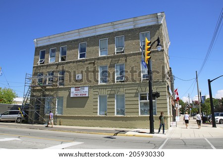 SOUTHAMPTON, CANADA - JULY 7, 2014: Commercial premise. Southampton is located on the shores of Lake Huron, Bruce County, Ontario at the mouth of the Saugeen River and is a tourist destination.