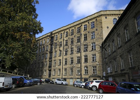HALIFAX,UK - OCTOBER 10, 2014: Shaw Mill, Halifax, UK. Halifax is a Minster town and well known for the manufacture of wool from the 15th century