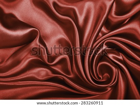 Smooth elegant brown chocolate silk or satin texture can use as background