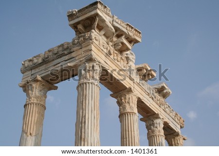 Turkey. Side. Ruins of a temple of Apollo
