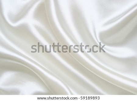 stock photo Smooth elegant white silk can use as wedding background