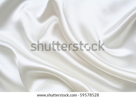 stock photo Smooth elegant white silk as wedding background