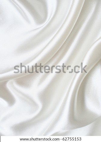 stock photo Smooth elegant white silk as wedding background