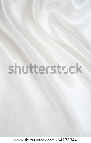 stock photo Smooth elegant white silk can use as wedding background