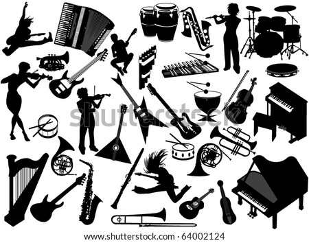 stock vector : Music instruments