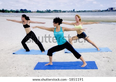 Yoga group workout