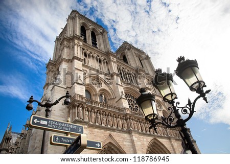 Notre Dame Cathedral, Paris, France. Paris tourist attraction
