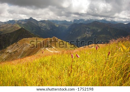 Tatra Mountains stormy landscape