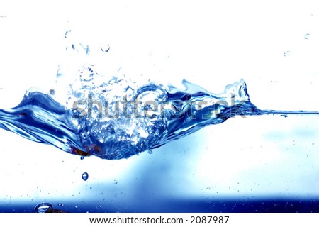 Clip Art Water Splash. stock photo : Fresh water